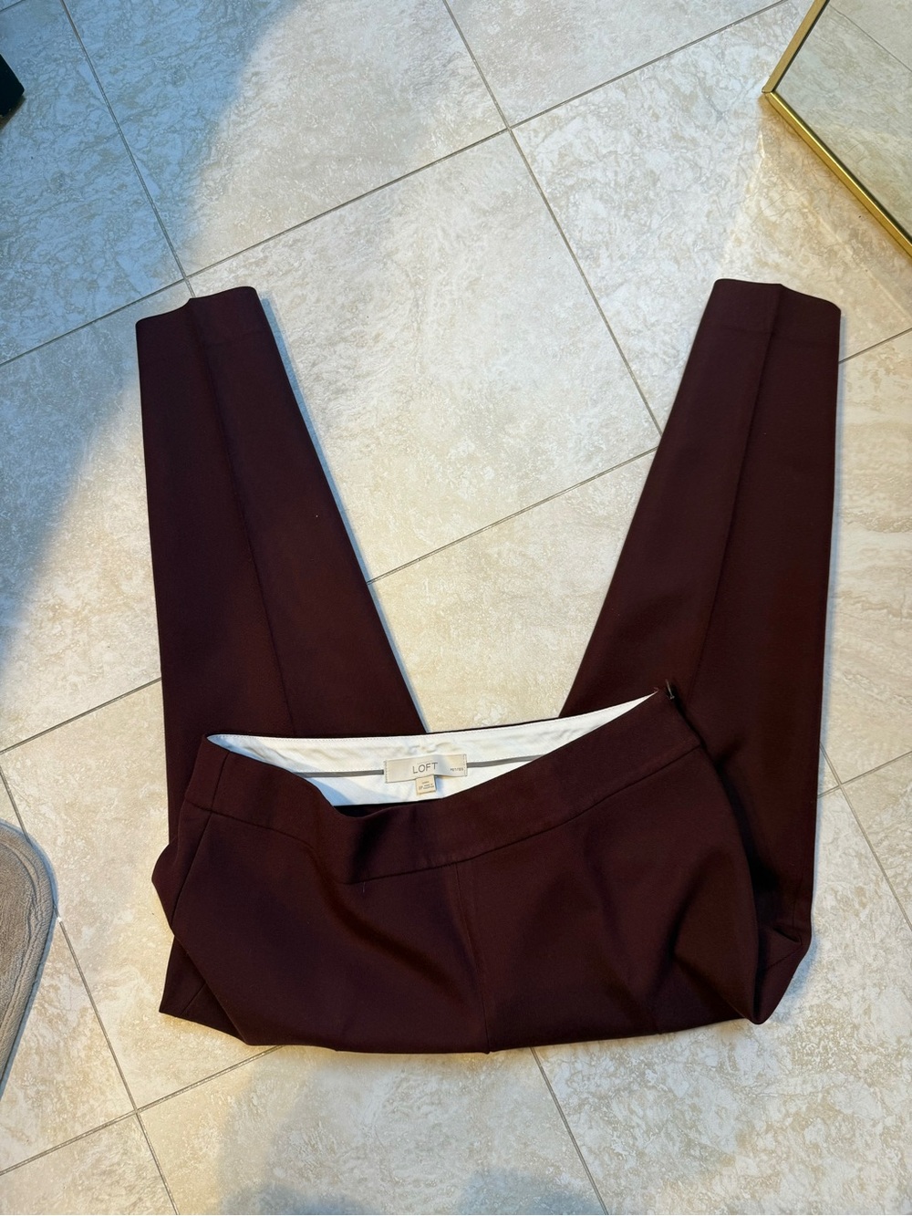 Ann Taylor Loft burgundy pants